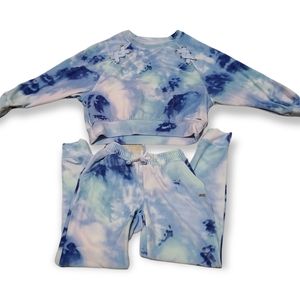 Justice tie dye jogger set